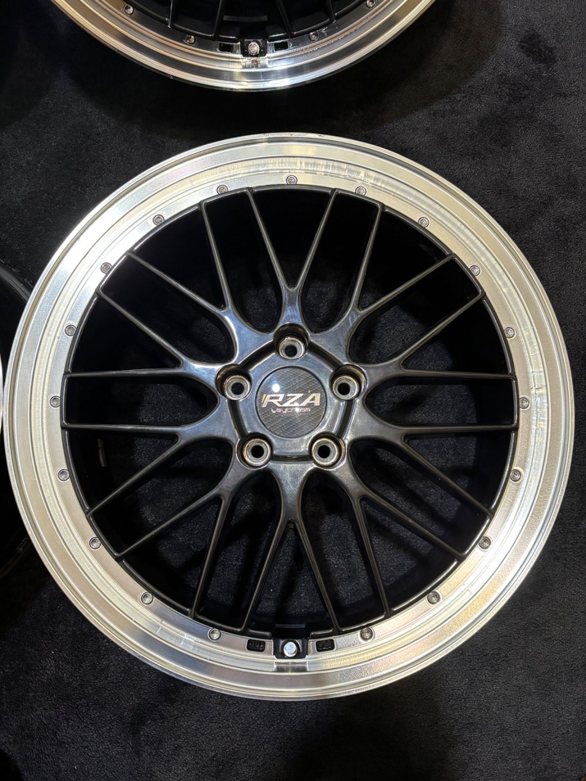 ☆ RZA Leycross 19インチ 7.5J +48 114.3 5H アルミホイール 4
