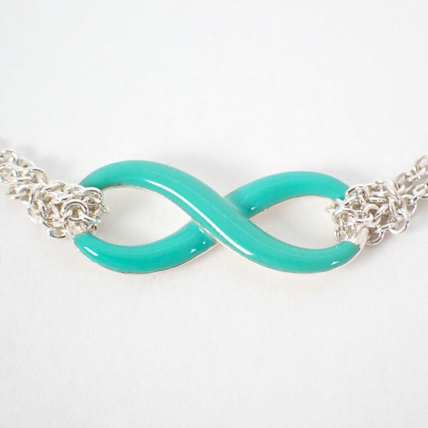 ティファニー 925 インフィニティ ブルー ブレスレット//g499-31  