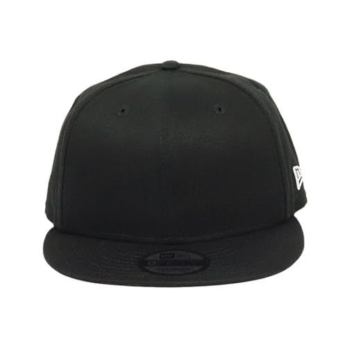 [ニューエラ] キャップ NewEra 9FIFTY 無地 帽子 メンズ ベースボールキャップ 野球帽 スナップバック サイドロゴ フラッグロゴ ブランド ブラック 黒 [並行輸入品]