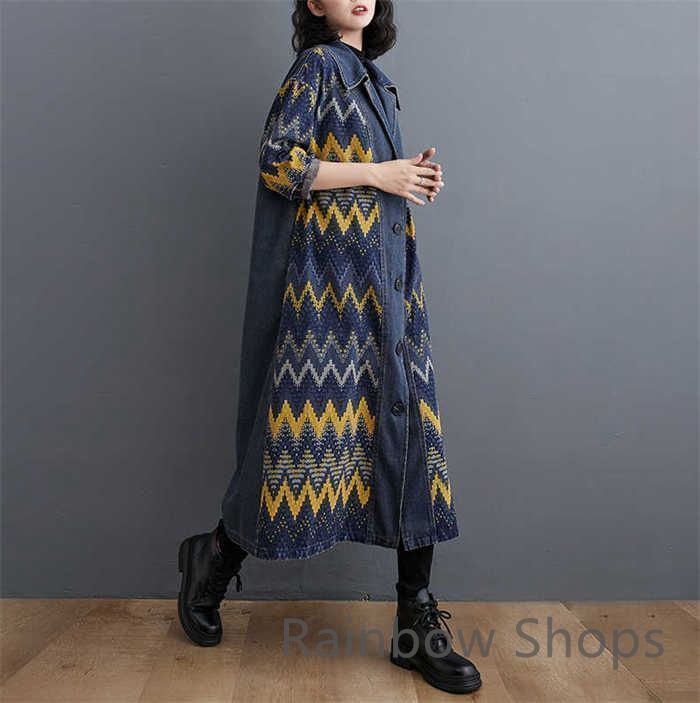 新品未使用】デニム コート レディース スプリングコート デニム