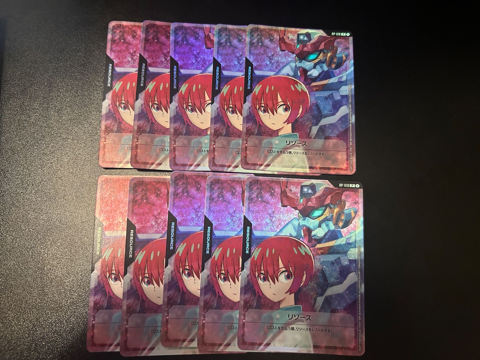 ガンダムカードゲーム　リソース　パラレル　10枚セット ガンダムカードゲーム リソースカード パラレル β版 10枚セット