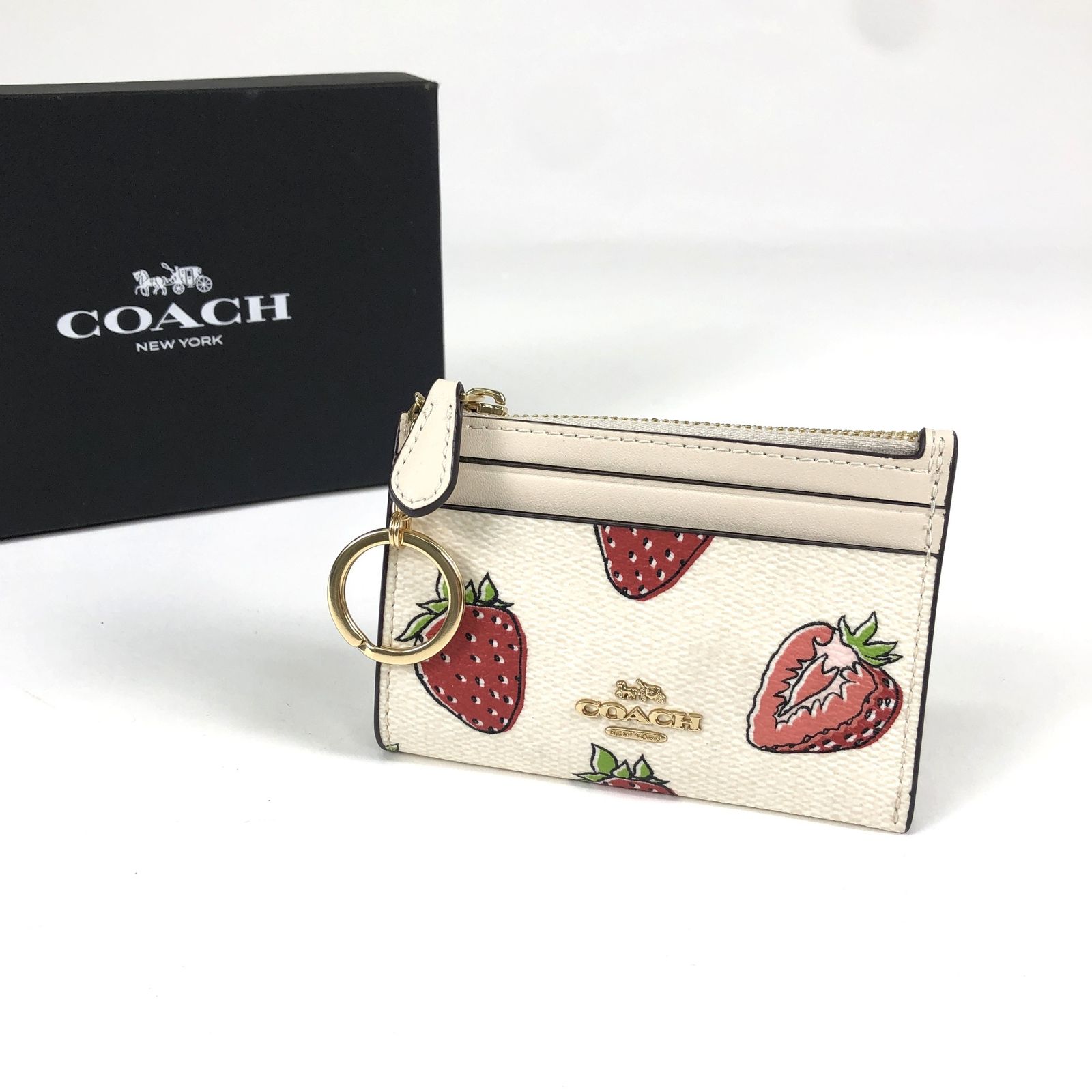 COACH コーチ CAR17 ミニ スキニー ID ケース ポーチ 財布 コイン 