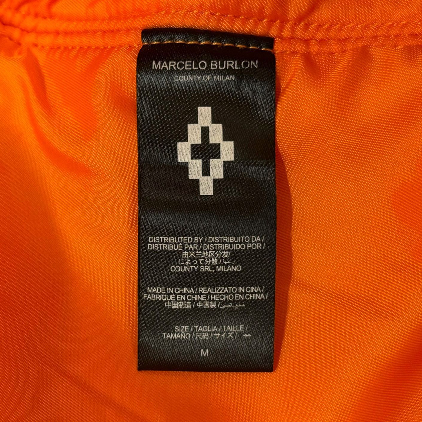 MARCELO BURLON ALPHA ワッペン ボンバージャケット MA-1