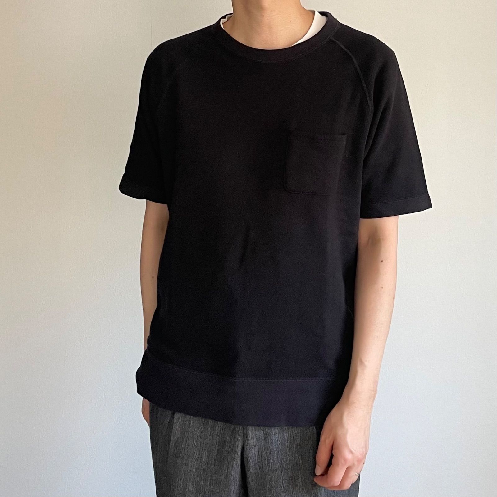 LOOPWHEELER / BEAMS PLUS 別注 半袖スウェット クルーネック Tシャツ 