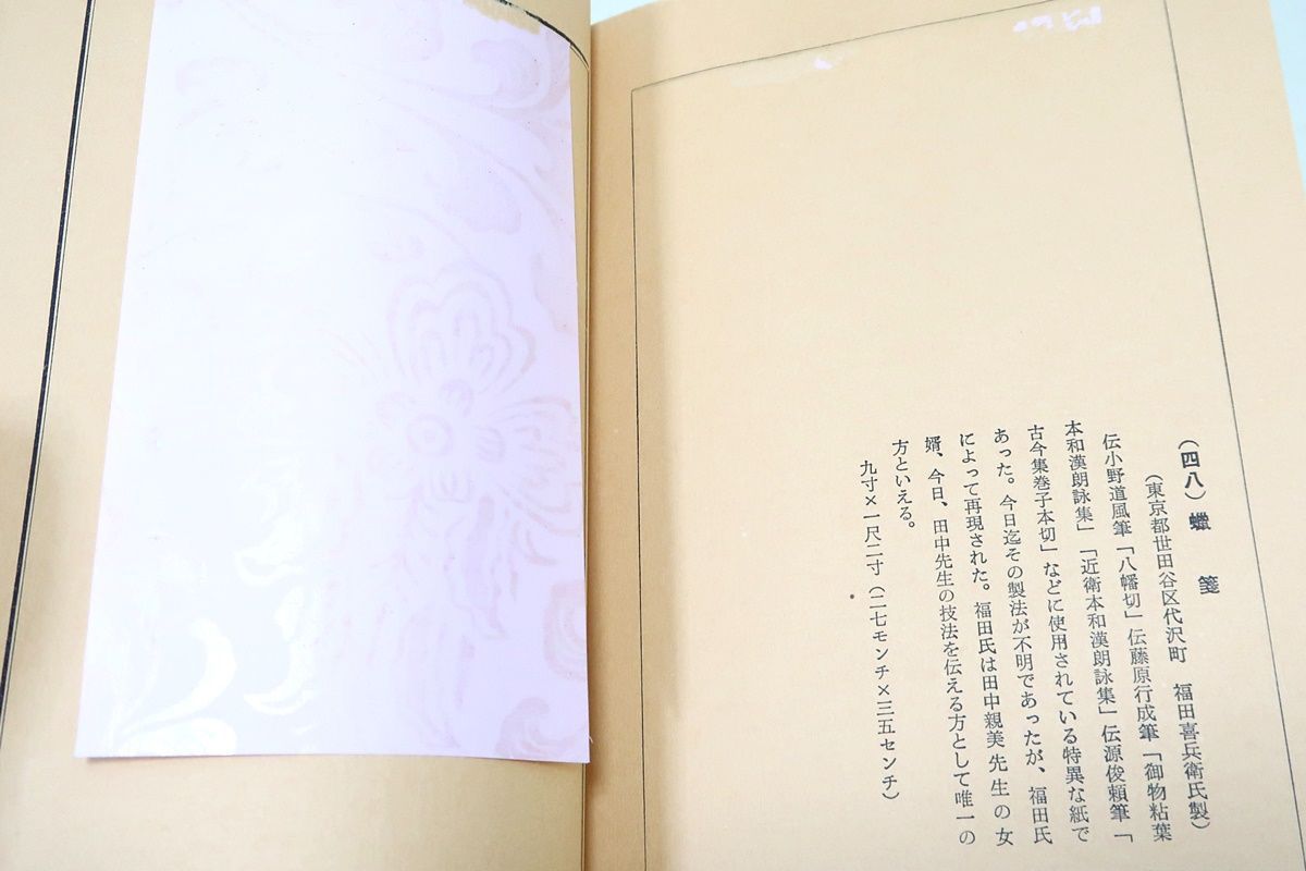 和紙要録2分冊/竹田悦堂/限定1000部/上巻本論編・下巻紙譜編
