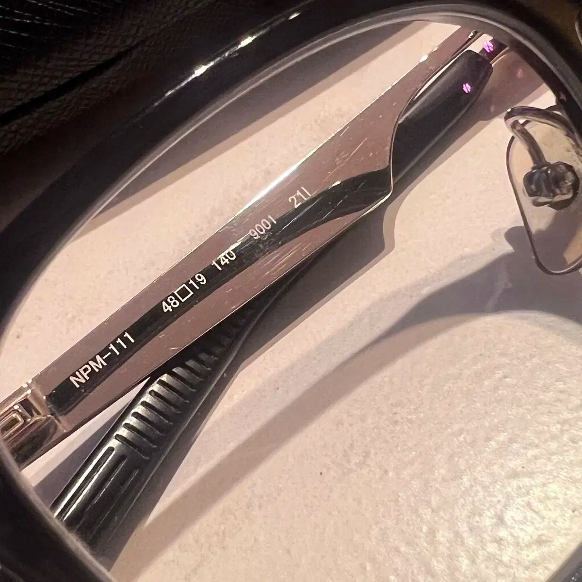 ハイエンド メガネ ポナインズ ゴールド ウェリントン NPM-111