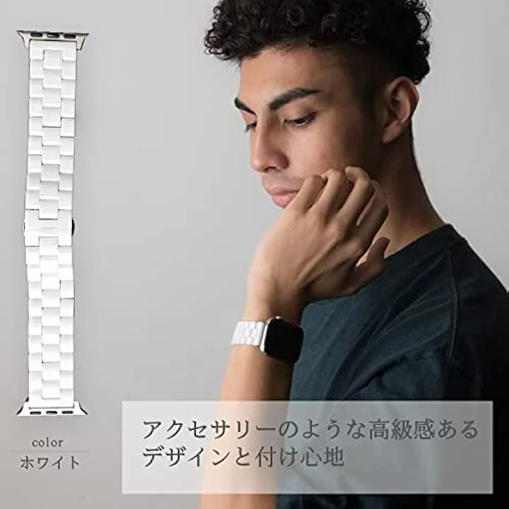 Royce-Roland セラミック バンド Series 10 9 8 7 6 5 4 SE Ultra 3 2 1 対応 交換用 ベルト 工具付属 Apple WATCH ホワイト 44mm 45mm 46mm 49mm WWW_OPDRERGINERDOGAN_COM