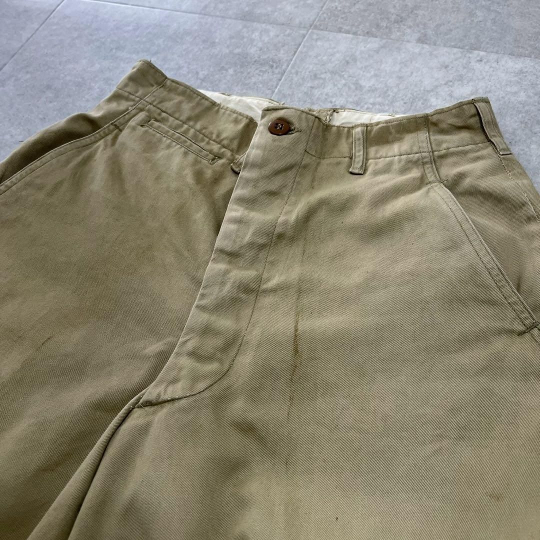 希少 アメリカ軍 チノパン 45カーキ khaki 実物 ビンテージ