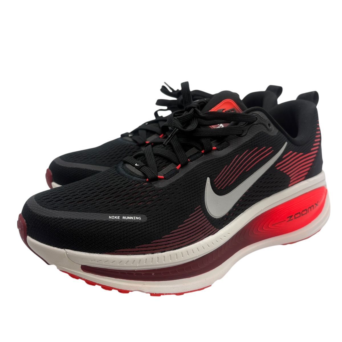 0639 NIKE ナイキ ボメロ 18 メンズ ロード ランニングシューズ 27.5 cm HM 6803-008 ブラック ブライトクリムゾン チームレッド サミットホワイト 箱有 スニーカー