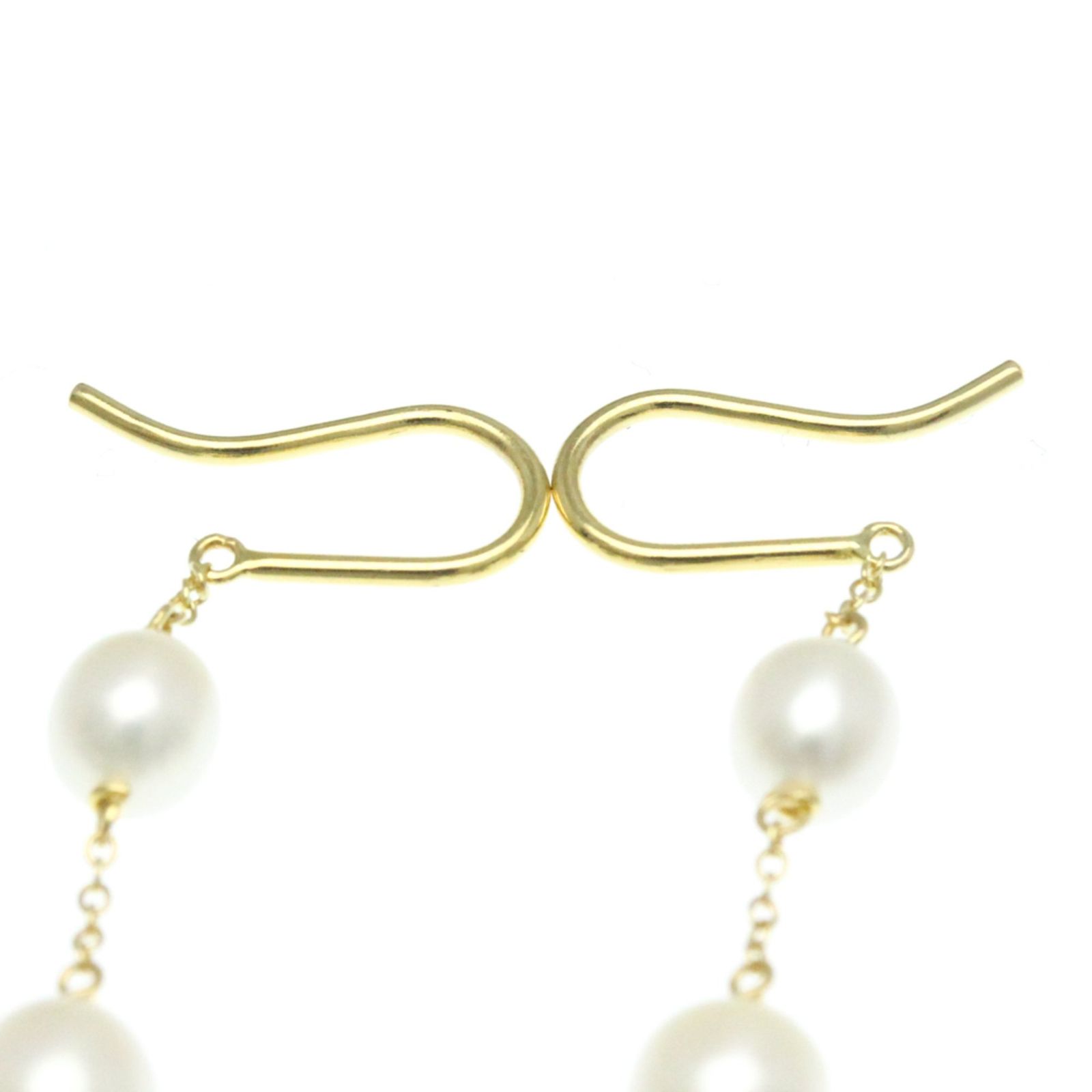 Tiffany&Co.】パール バイザヤード ピアス K18イエローゴールド