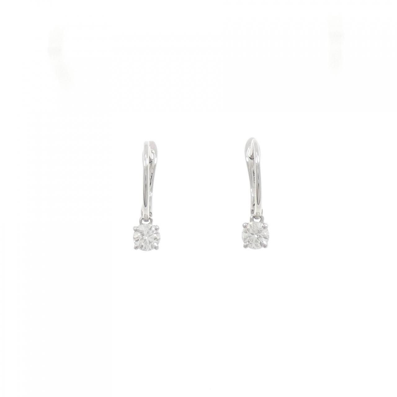 デビアス ダイヤモンド ピアス 0.42CT H VS2