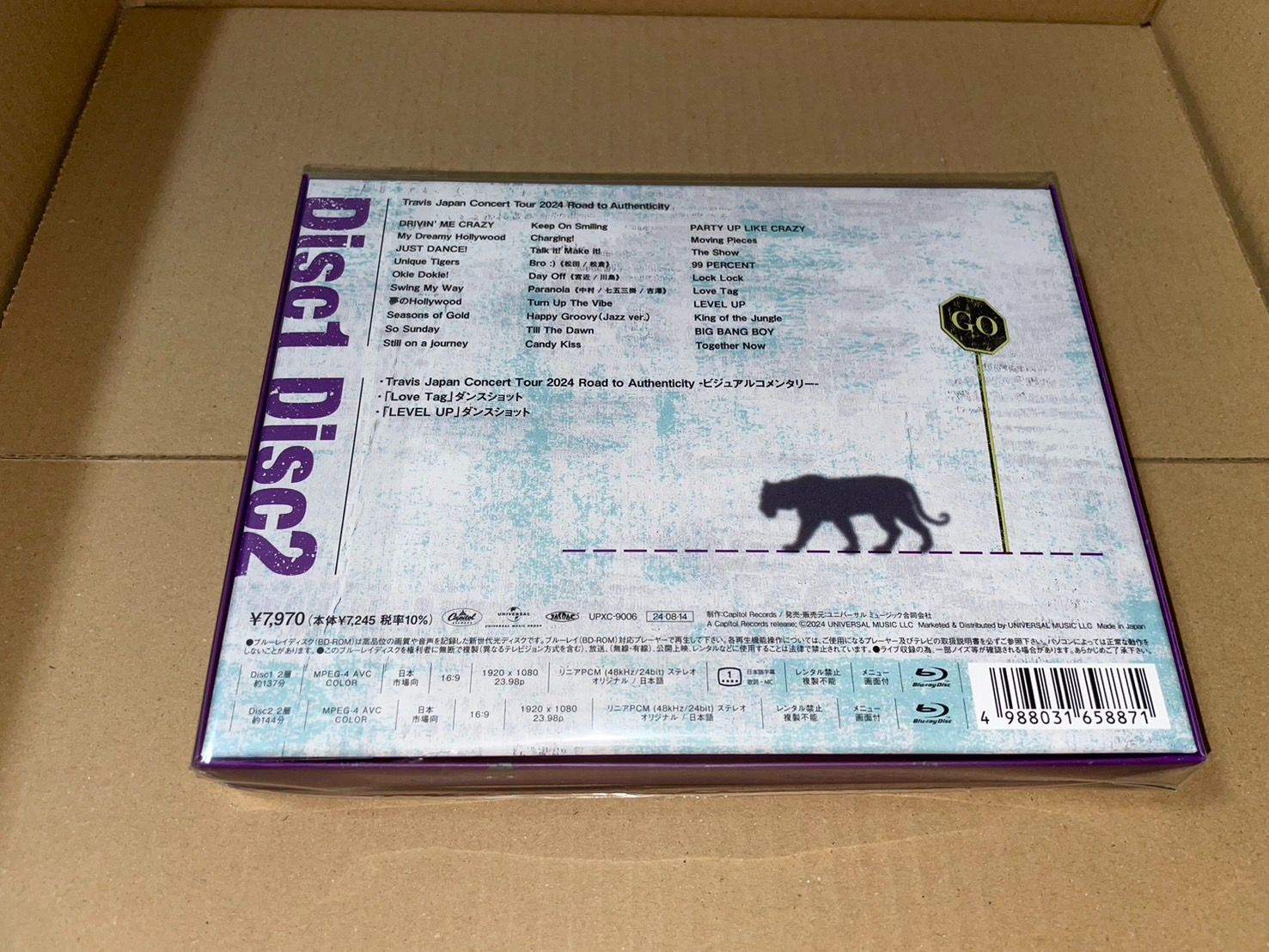 外付け特典のクリアファイル付き Travis Japan Concert Tour 2025 Road toAuthenticity 2Blu-ray Disc 完全生産 盤 未開封 4988031658871