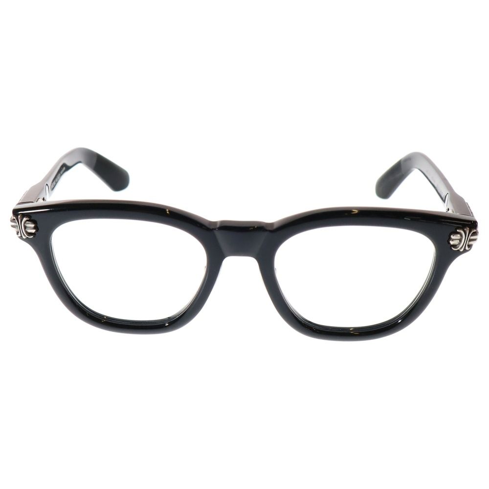 CHROME HEARTS クロムハーツ SMOKE SHOW-A スモークショー CHプラス テンプル ウェリントン アイウェア メガネ 眼鏡 ブラック