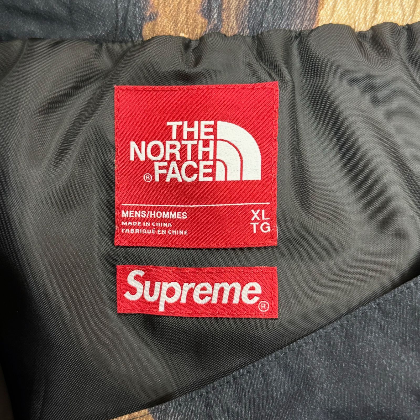 美品 Supreme × THE NORTH FACE 21AW Bleached Denim Print Mountain Pant ブリーチドデニムプリントマウンテンパンツ  シュプリーム ノースフェイス コラボ XL 60268A - メルカリ