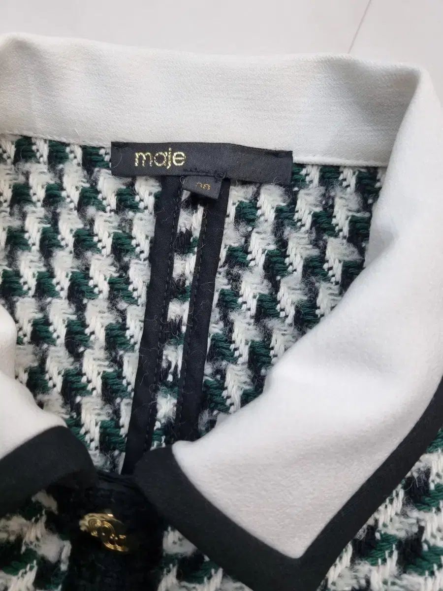 maje マージュ 半袖 ツイードワンピース 38