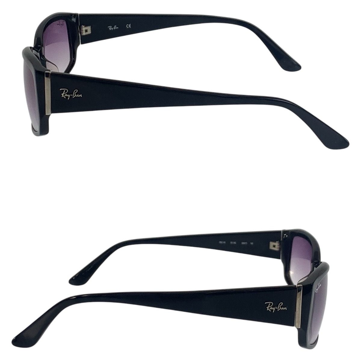 美品 Ray-Ban レイバン ブラック 黒 シルバー金具 プラスチック RB2145