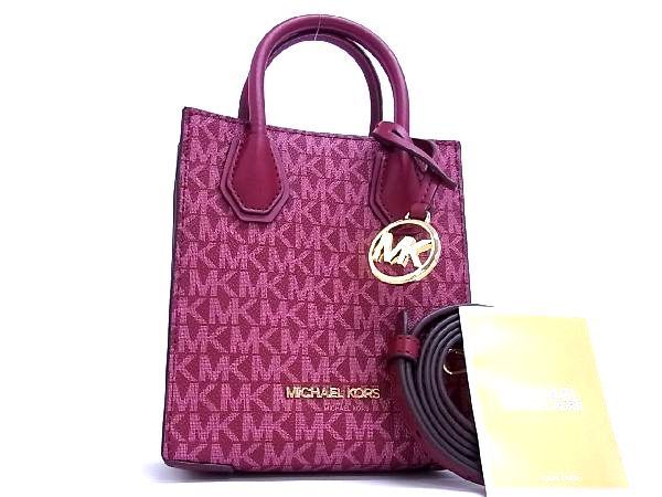 □新品□未使用□ MICHAEL KORS マイケルコース MK柄 PVC×レザー 2WAY