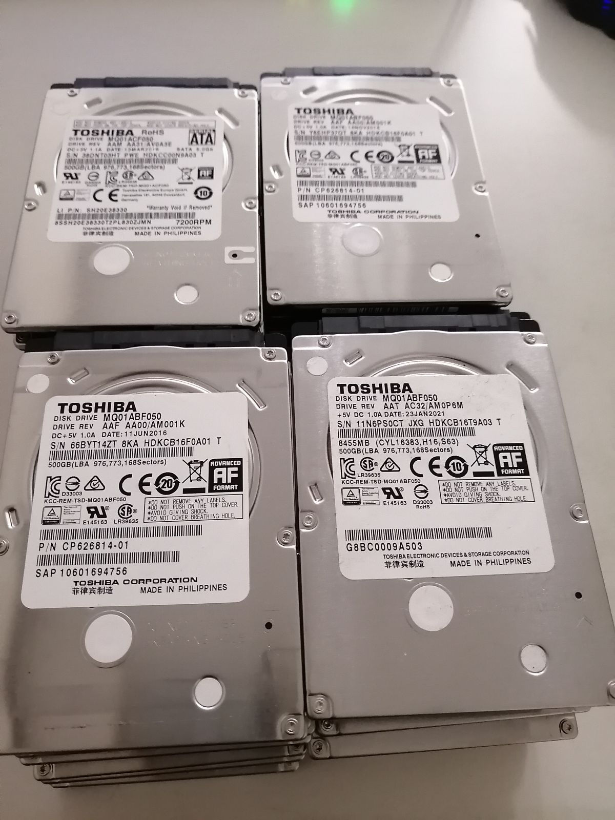 TOSHIBA 2.5インチHDD 10台セット！ 500GB 東芝 HDD 2.5インチ 500GB