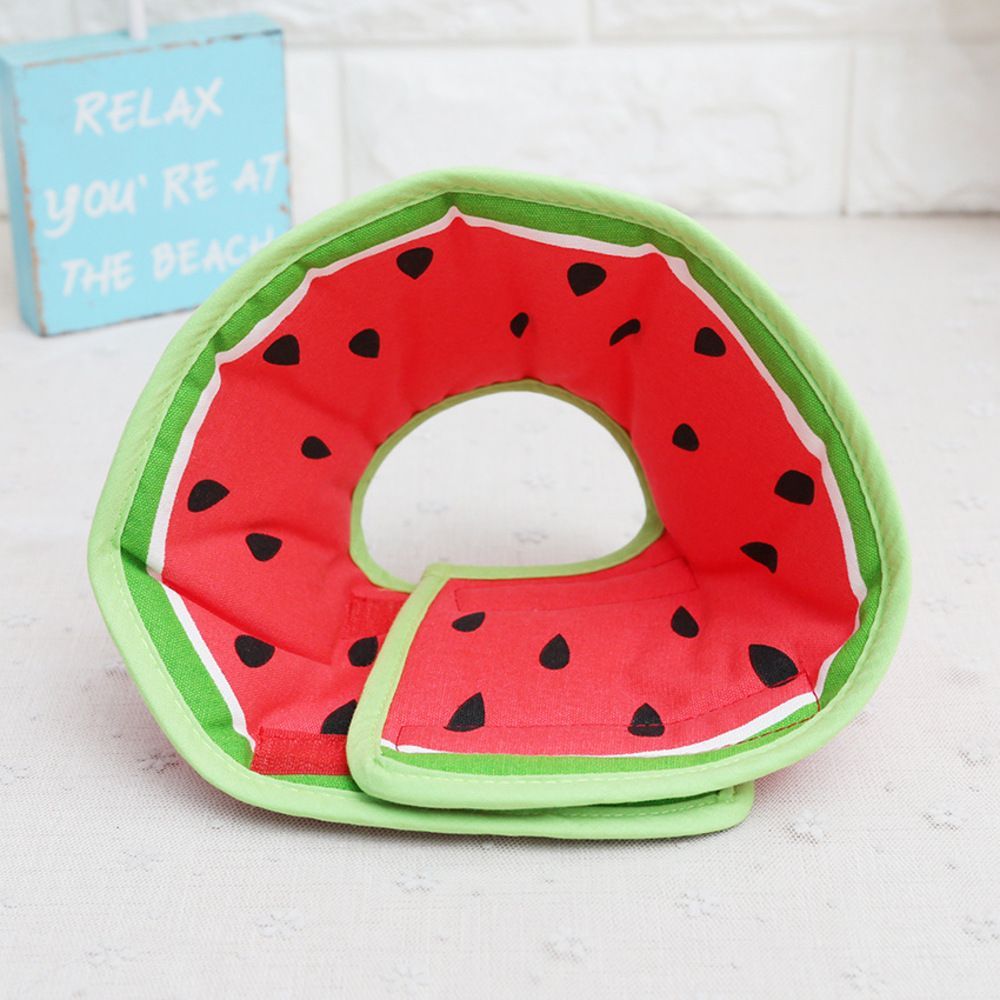 ☆ スイカ ☆ XS ☆ エリザベスカラー 犬用 猫用 ソフト エリザベス