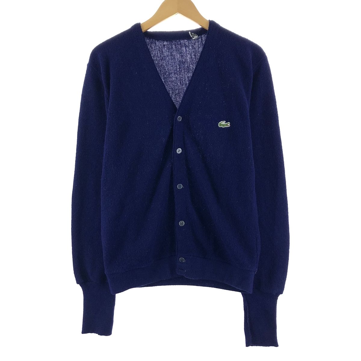 eaa367519取扱店ラコステ LACOSTE アクリルニットカーディガン USA製