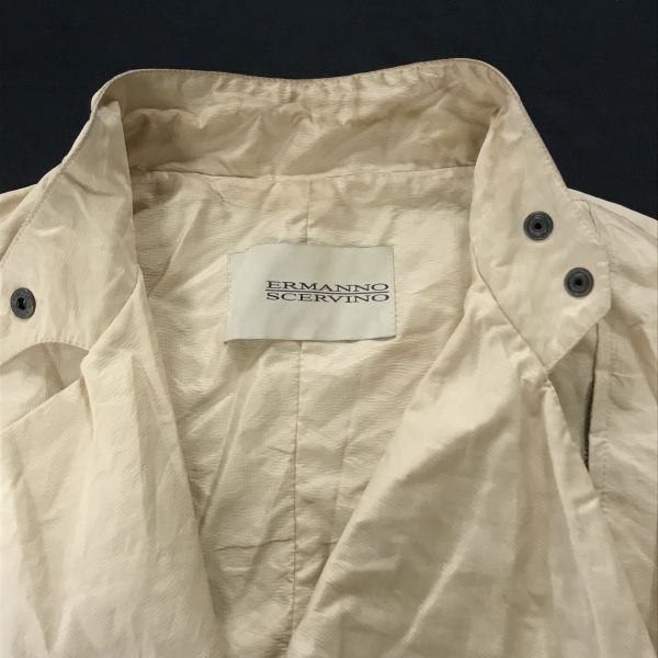 イタリア製★エルマンノ シェルヴィーノ/Ermanno Scervino★ダブルライダース/ジャケット【42/レディースL程度/ベージュ】jumper◆cBH530 イタリア製☆エルマンノ シェルヴィーノ/Ermanno Scervino☆ダブル