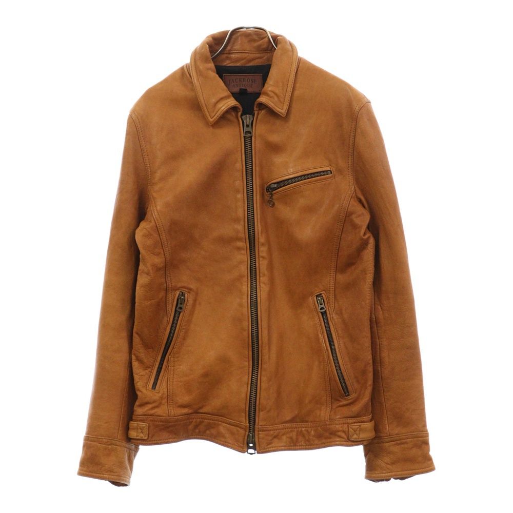 JACKROSE (ジャックローズ) ゴートレザー ジップアップ シングル 