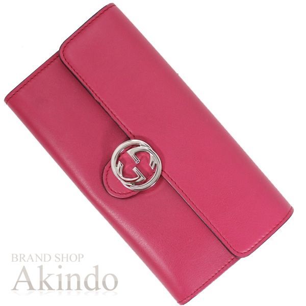 GUCCI グッチ インターロッキングG コンチネンタルウォレット 二つ折り  