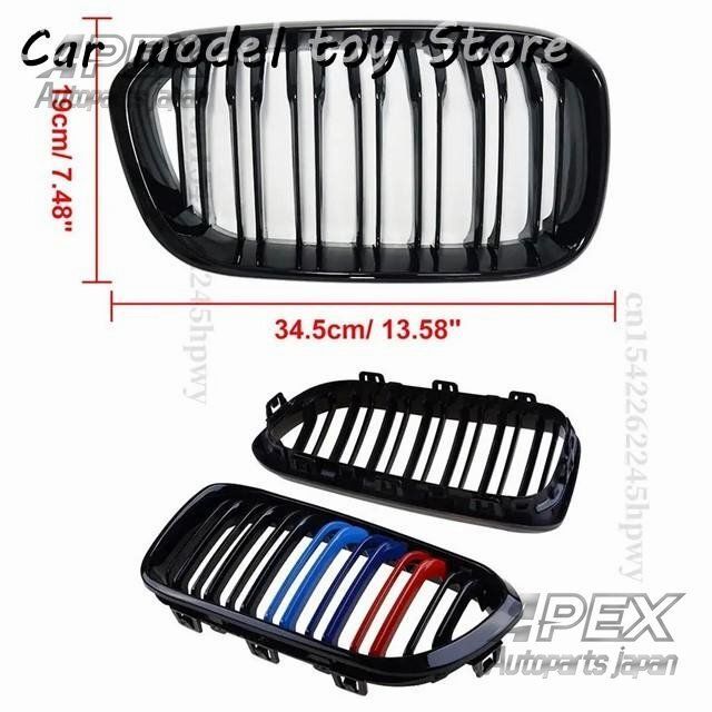 フロントグリルグリルメッシュ腎臓入口グリルアッパースタイリングBMW 1シリーズF20 F21 2011 2012 2013 2014 2015 2016 2017ZYL878