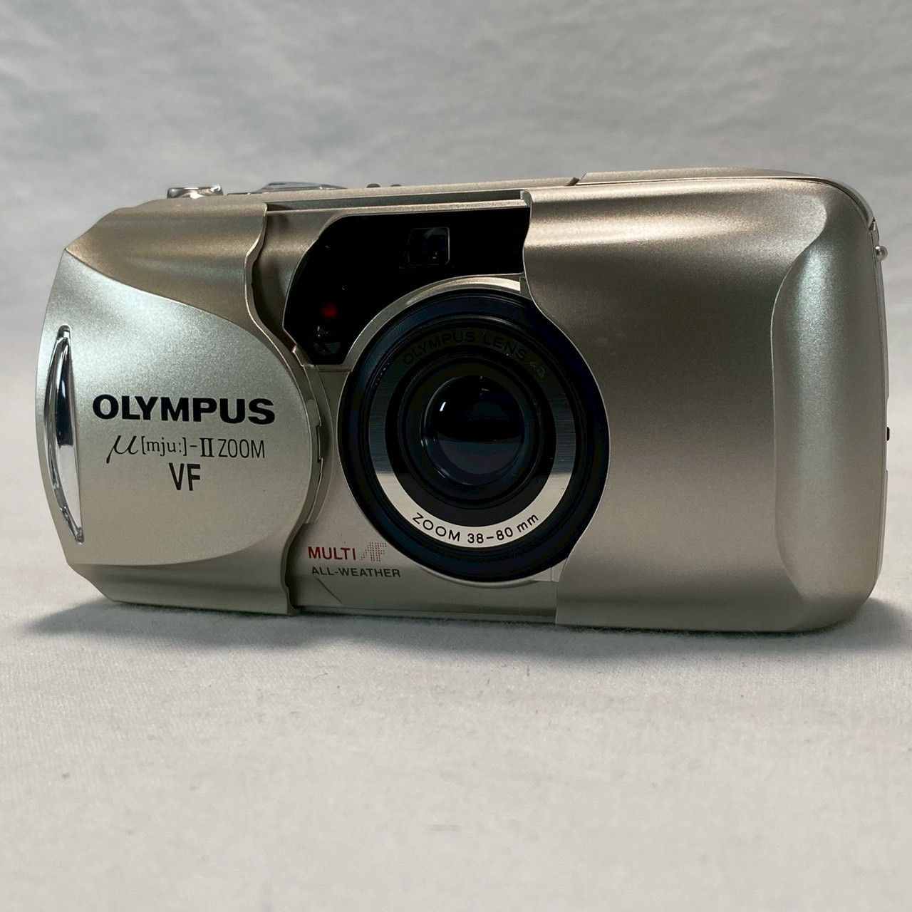 説明書 リモコン付き OLYMPUS μ mju II ZOOM VF フィルムカメラ オリンパス 38 80 mm コンパクトカメラ 動作未 No 3952