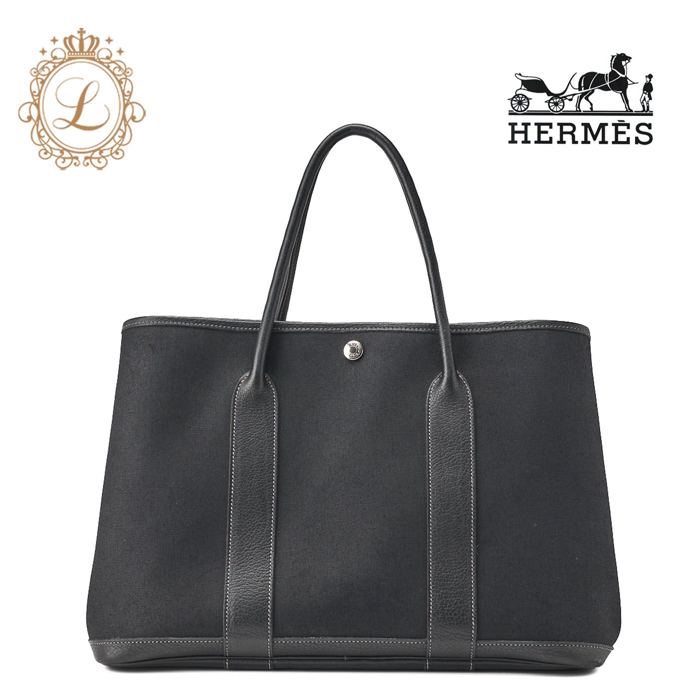 HERMES エルメス ガーデンパーティPM トートバック トワルオフィシェ 
