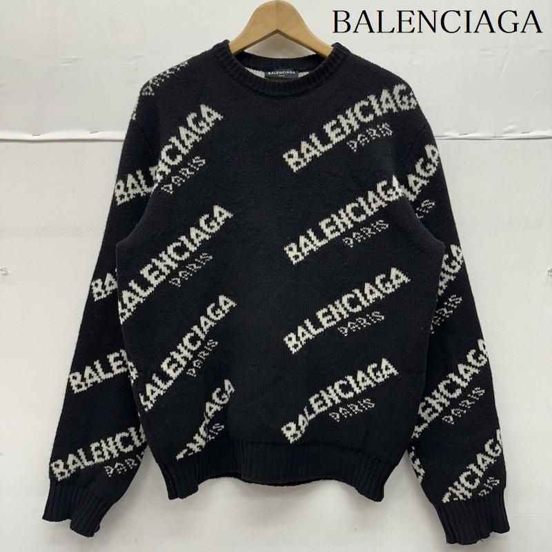 BALENCIAGA バレンシアガ ニット、セーター 長袖 18SS 総柄