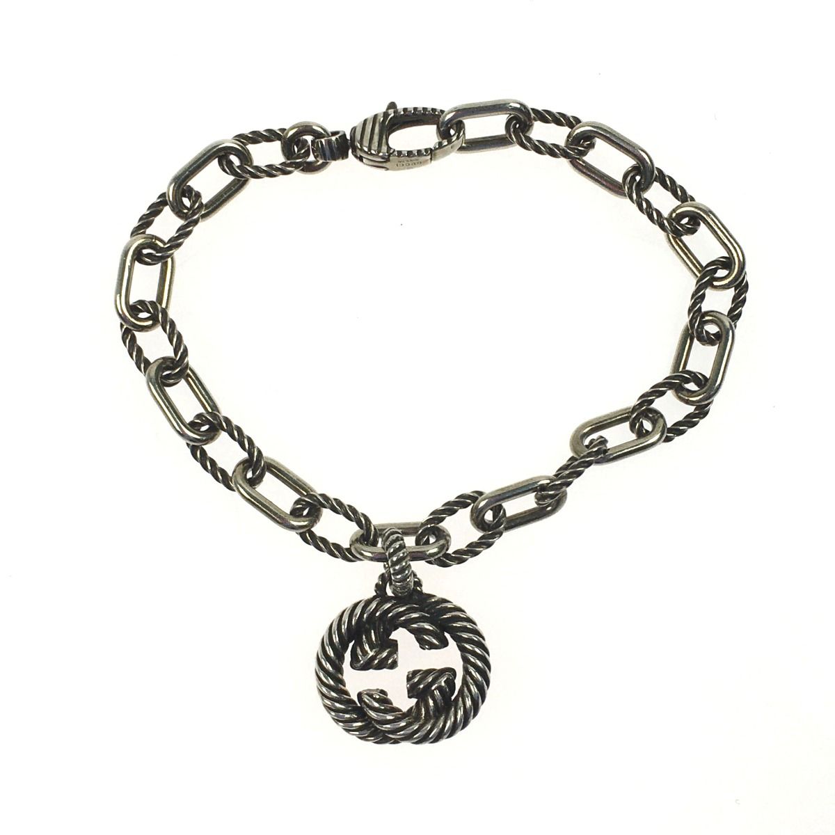 ▽▽GUCCI グッチ インターロッキングG ブレスレット SILVER925 サイズ 