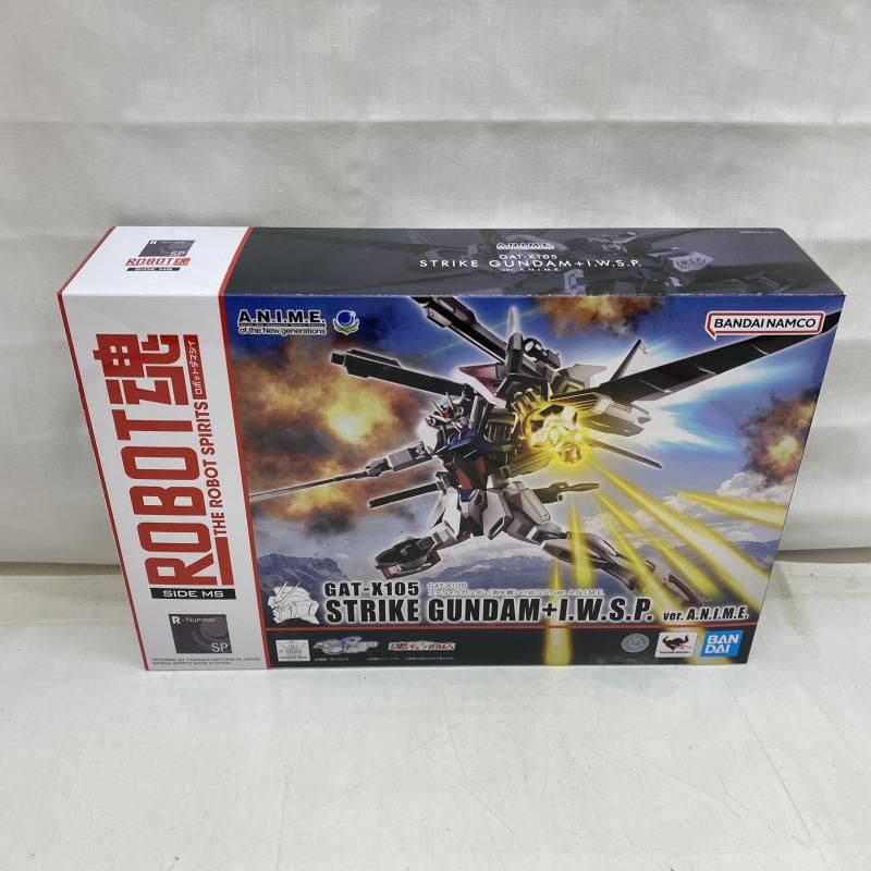 GAT-X105STRIKE GUNDAM + I.W.S.P. ver.未開封 中古】開封)ROBOT魂 ＜SIDE MS＞ GAT-X105 ストライクガンダム