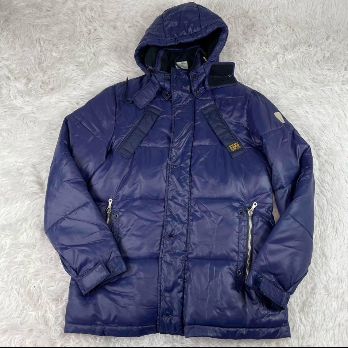 美品 G-STAR RAW 中綿 ロングコート L y2k ジースターロウ ダウン 