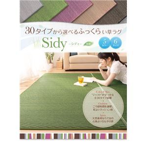ラグマット 140×200cm Sidy ライトブラウン 30タイプから選べる国産ふっくらい草ラグ Sidy シディ 代引不可
