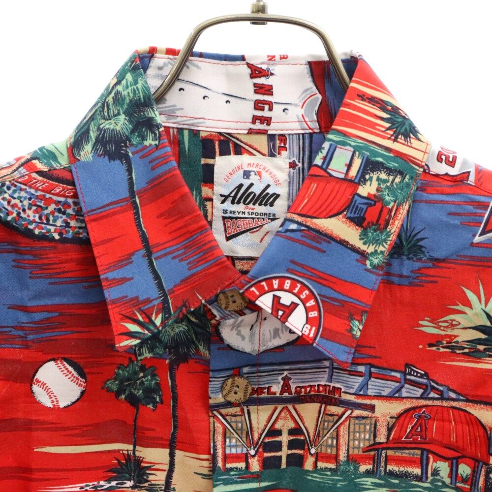 MLBエンジェルスアロハシャツ、Rayn SPORTS Reyn Spooner MLB エンゼルス アロハシャツ Lサイズ - メルカリ