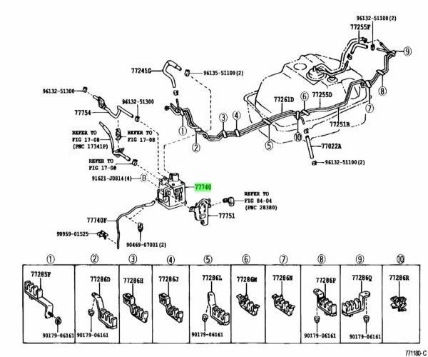 トヨタ 純正 ランドクルーザー チャコール キャニスタ CANISTER CHARCOAL 77740-60400 TOYOTA LEXUS Genuine JDM メーカー純正品