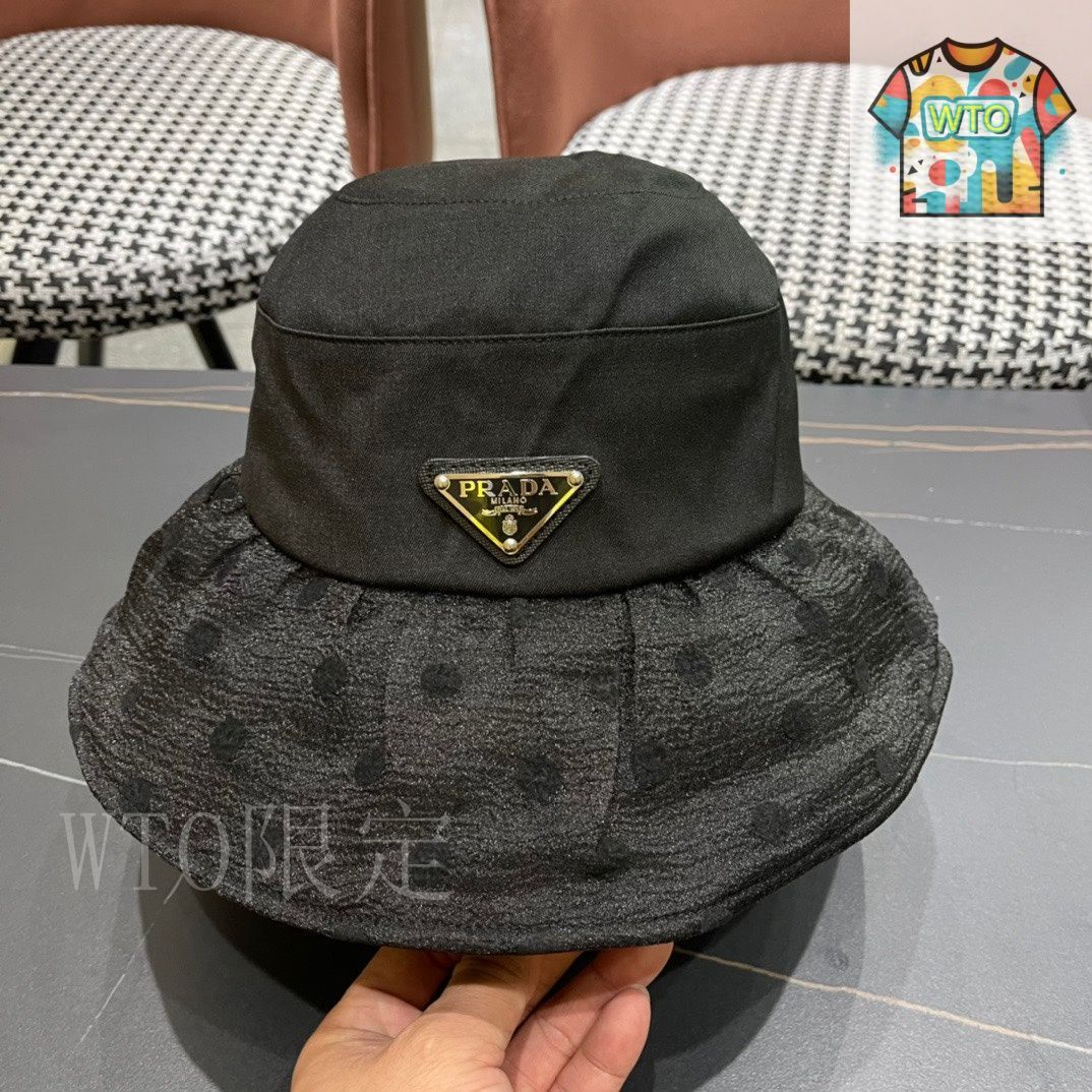 プラダバケハ　正規品 今日特価】Prada プラダ バケットハット - メルカリ
