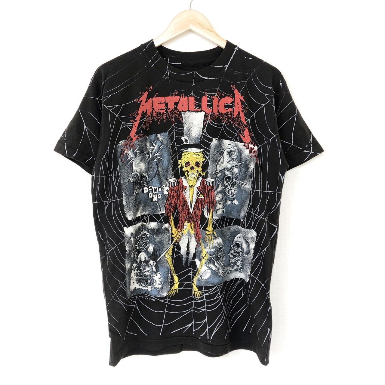 新品 メタリカ Metallica パスヘッド バンドT 黒 Men's L位 - 古着屋