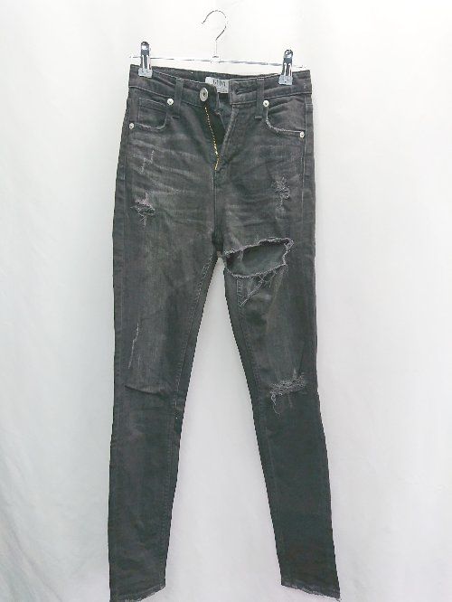 ◇ Θ GYDA ジェイダ ダメージ加工 スキニーデニムパンツ サイズXS