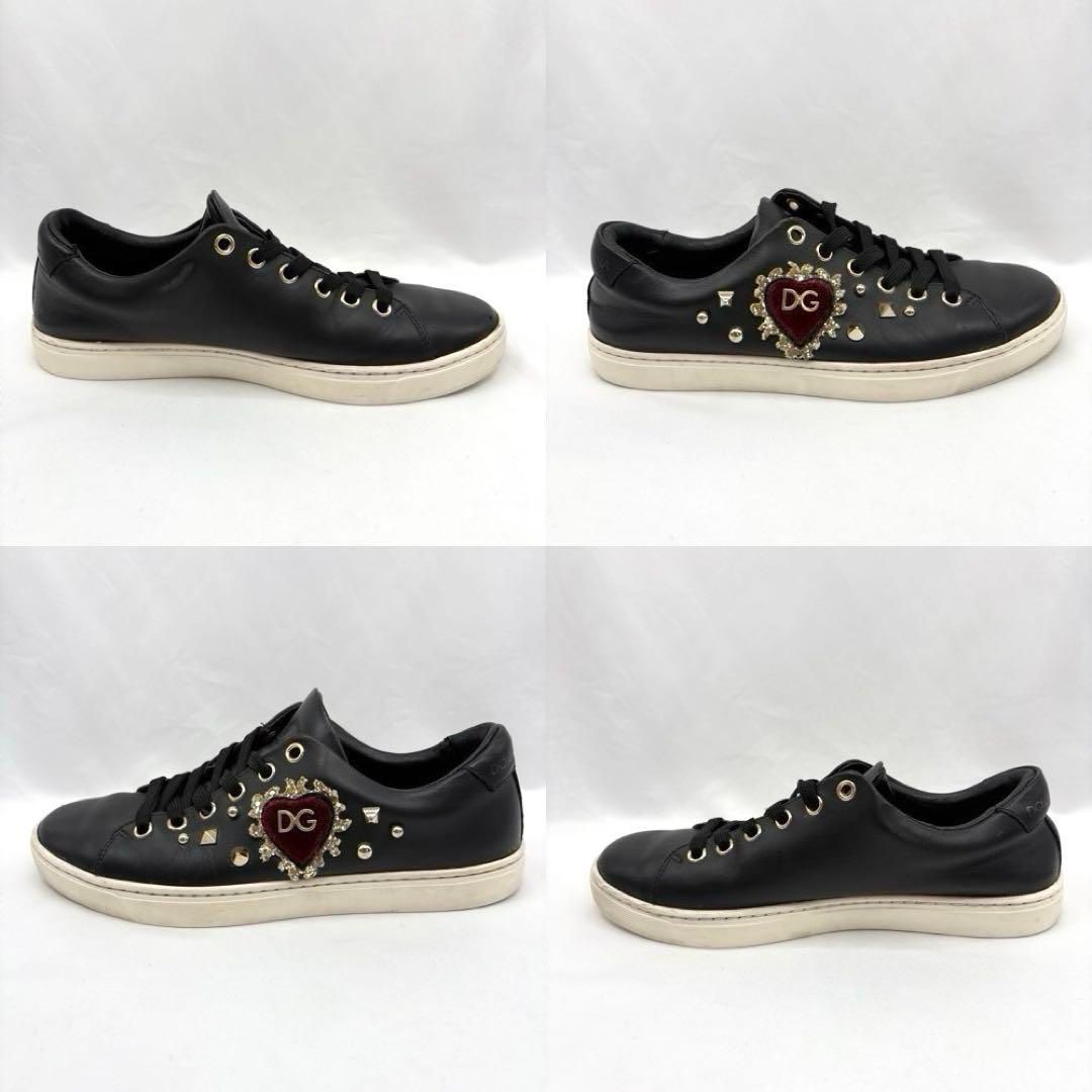 DOLCE&GABBANA ドルチェ&ガッバーナ レザー スニーカー スタッズ