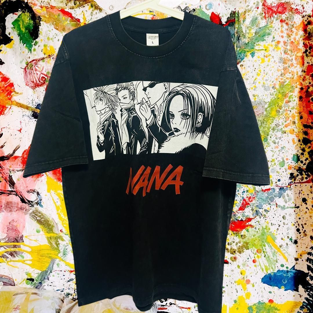 NANA リプリント Tシャツ 半袖 メンズ 個性的 L XL 中島美嘉 8 NANA T