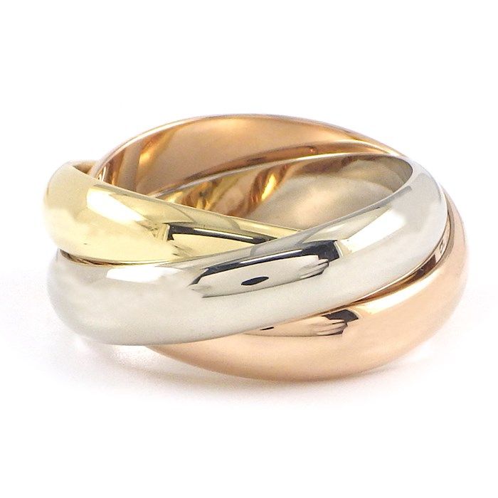 カルティエ Cartier リング トリニティ スリーカラー K18PG K18WG  