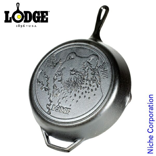 新品】 LODGE スキレット 12インチ ベアロゴ [L10SKWLBR] - メルカリ