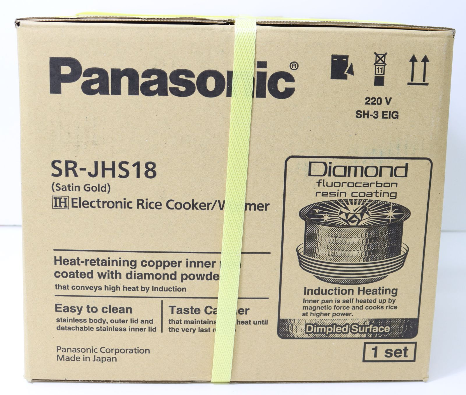 展示品・未使用】Panasonic SR-JHS18 海外向け炊飯器 10合炊き 海外 