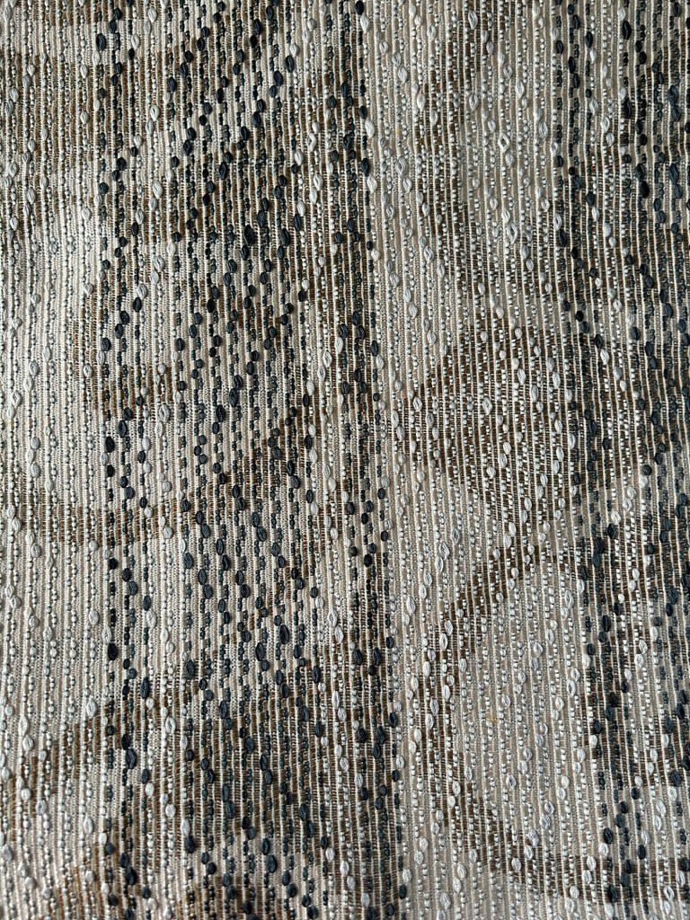 シルバーグレーのモダンデザイン名古屋帯