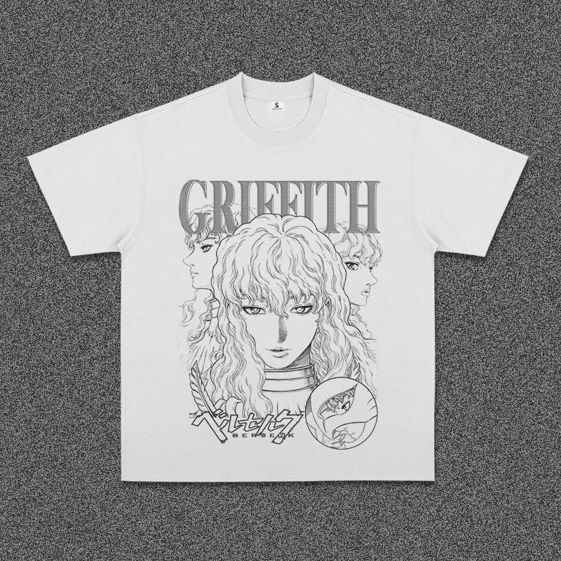 Tシャツ ベルセルク グリフィス プリントTシャツ メンズ アメリカン