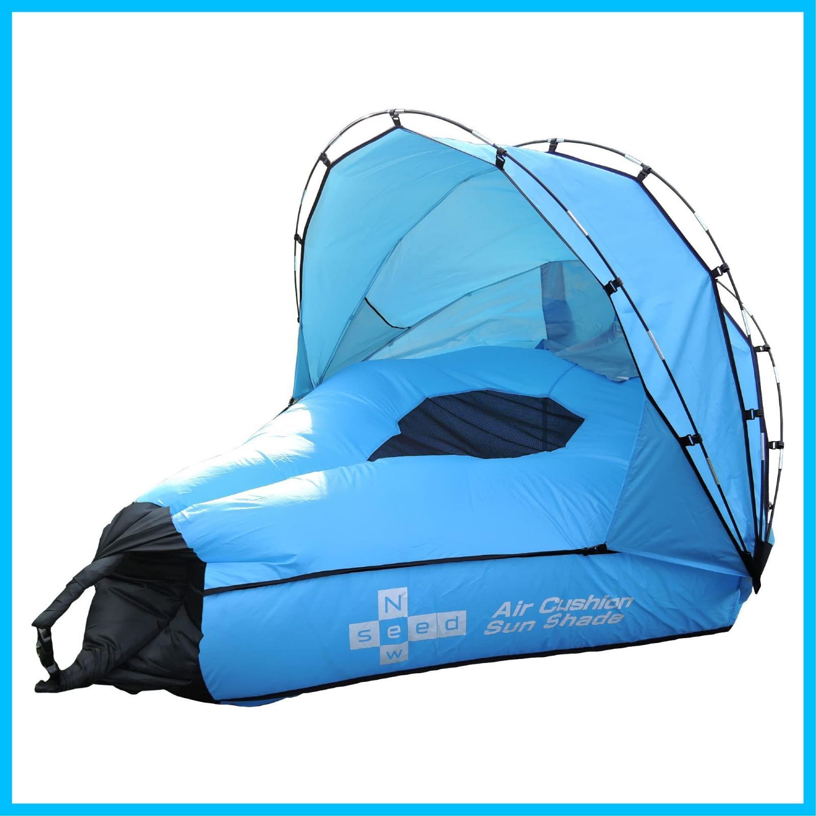 新着商品 防災 アウトドア レジャー 特大サイズ キャンプ サンシェードつき 水陸両用エアークッションテント Newseed