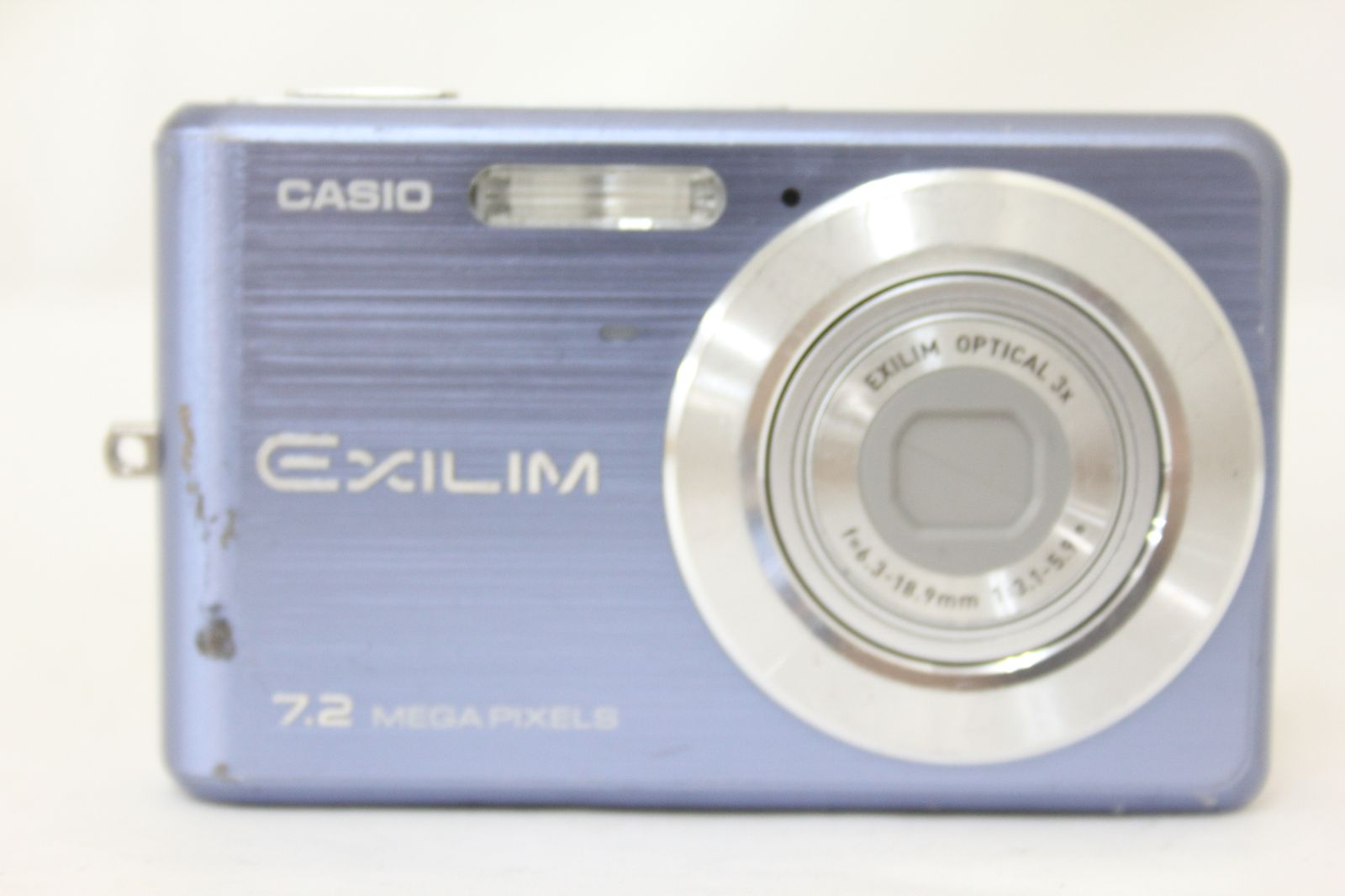 返品保証】 カシオ Casio Exilim EX-Z77 ブルー 3x バッテリー付き 