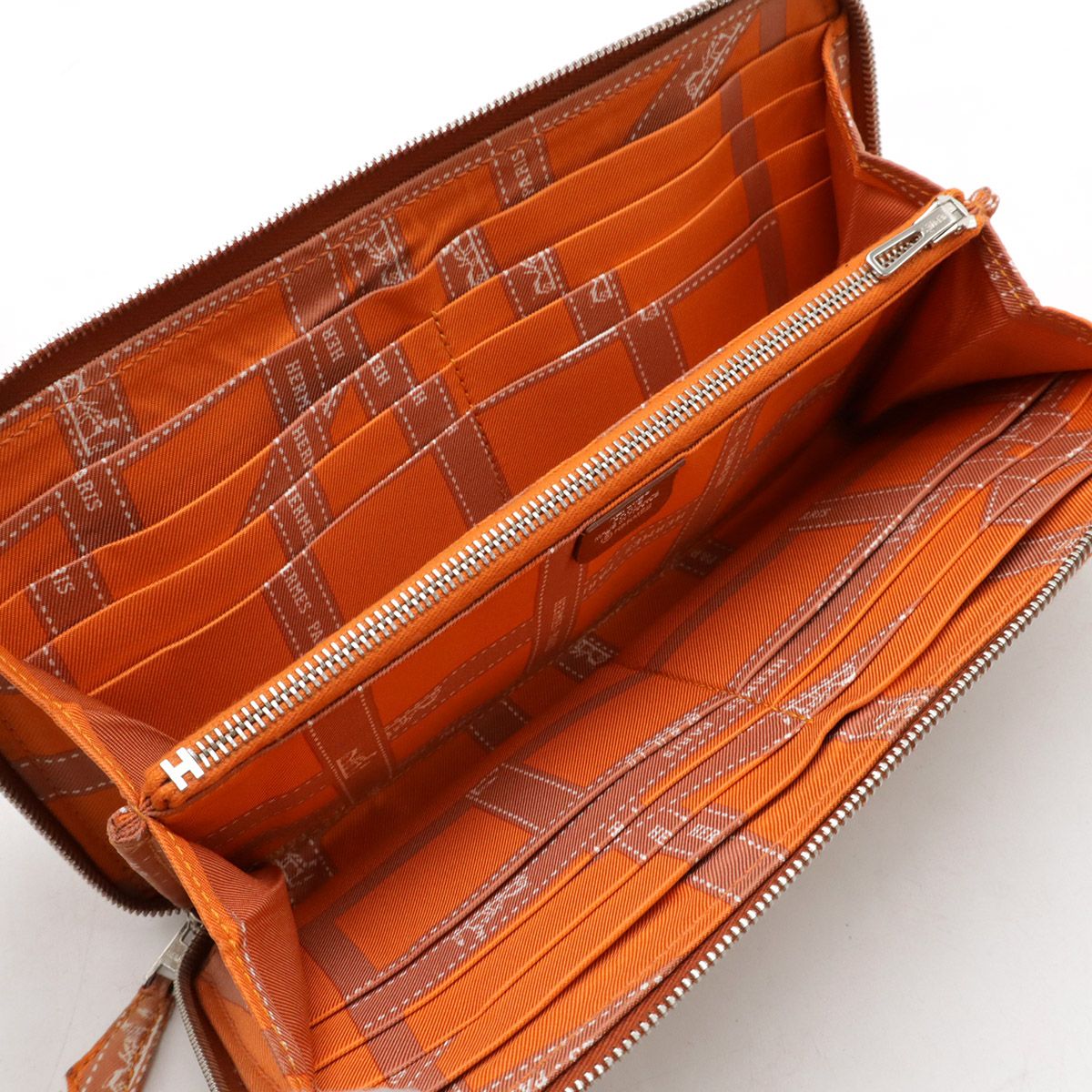 HERMES エルメス アザップロング シルクイン ラウンドファスナー